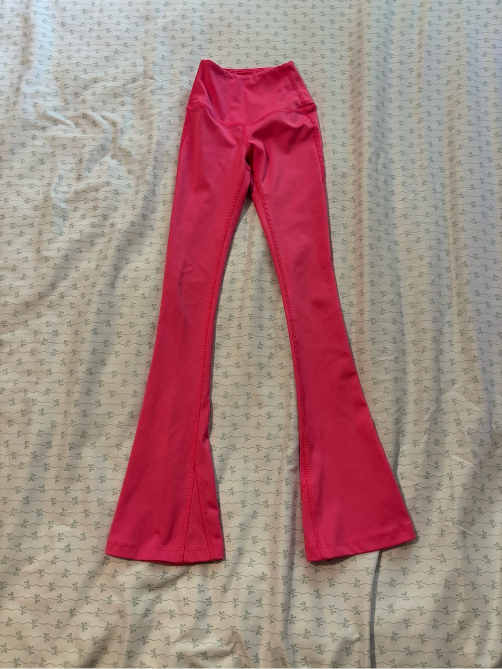 Girls' Performance Leggings in Vibrant Pink Wide Leg Tiger Friday